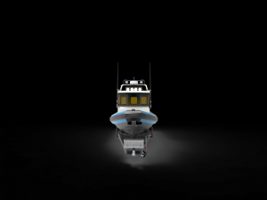 Patrol Boat with trailer Modèle 3D