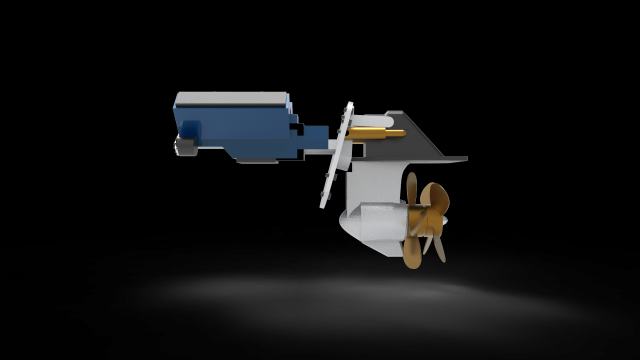 Sterndrive Boat 3D 模型 .c4d .max .obj .3ds .fbx .stl .blend 