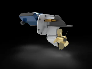 Sterndrive Boat 3D Model