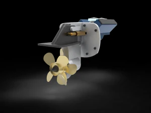 Sterndrive Boat 3D Model