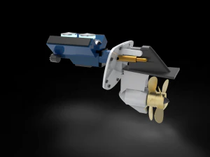 Sterndrive Boat 3D Model