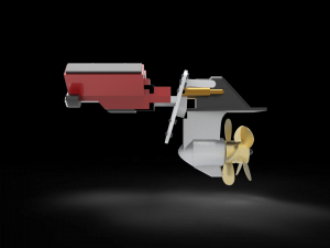 Sterndrive Boat Modèle 3D
