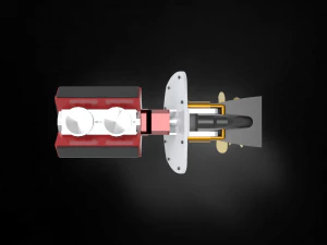 Barco de popa Modelo 3D