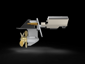Sterndrive Boat 3D Model