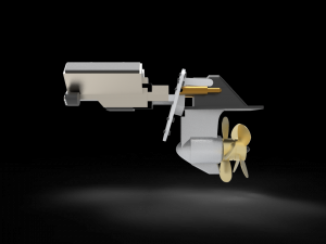 Sterndrive Boat Modelo 3D