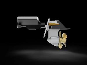 Sterndrive Boat 3D Model