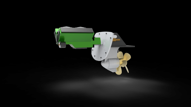 Sterndrive Boat 3D Model .c4d .max .obj .3ds .fbx .stl .blend 