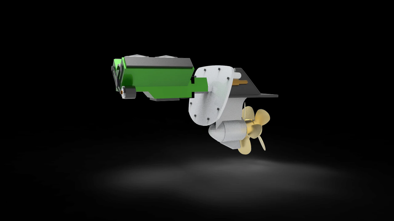 Sterndrive Boat 3D Model .c4d .max .obj .3ds .fbx .stl .blend