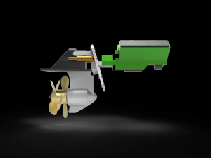 Sterndrive Boat 3D Model