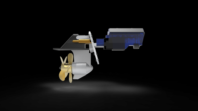 Sterndrive Boat 3D Model .c4d .max .obj .3ds .fbx .stl .blend 