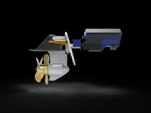 Sterndrive Boat 3D Model