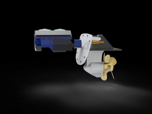 Sterndrive Boat 3D Model