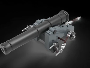 Klassische Marinewaffe 3D Modell