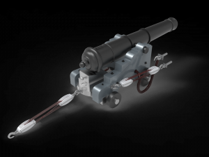 Classic Naval weapon 3Dモデル