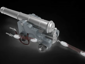 Classic Naval weapon 3D Model