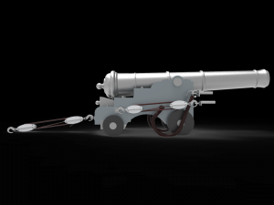 Classic Naval weapon 3D Модель