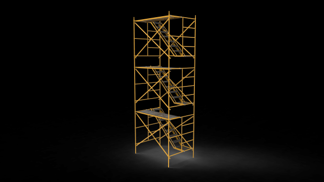 Scaffolding Model 3D .c4d .max .obj .3ds .fbx .stl .blend 