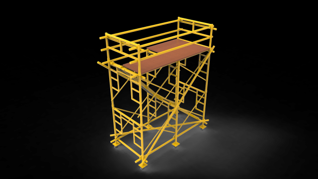 Scaffolding 3D Model .c4d .max .obj .3ds .fbx .stl .blend 