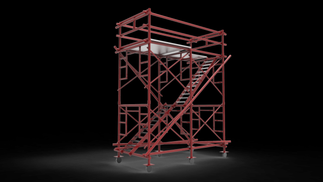Scaffolding Model 3D .c4d .max .obj .3ds .fbx .stl .blend 