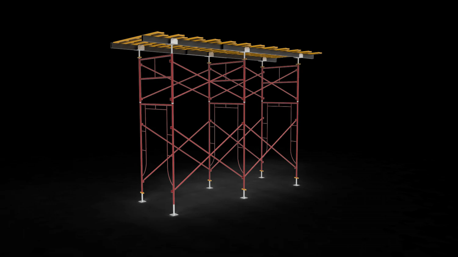 Scaffolding 3D Model .c4d .max .obj .3ds .fbx .stl .blend 