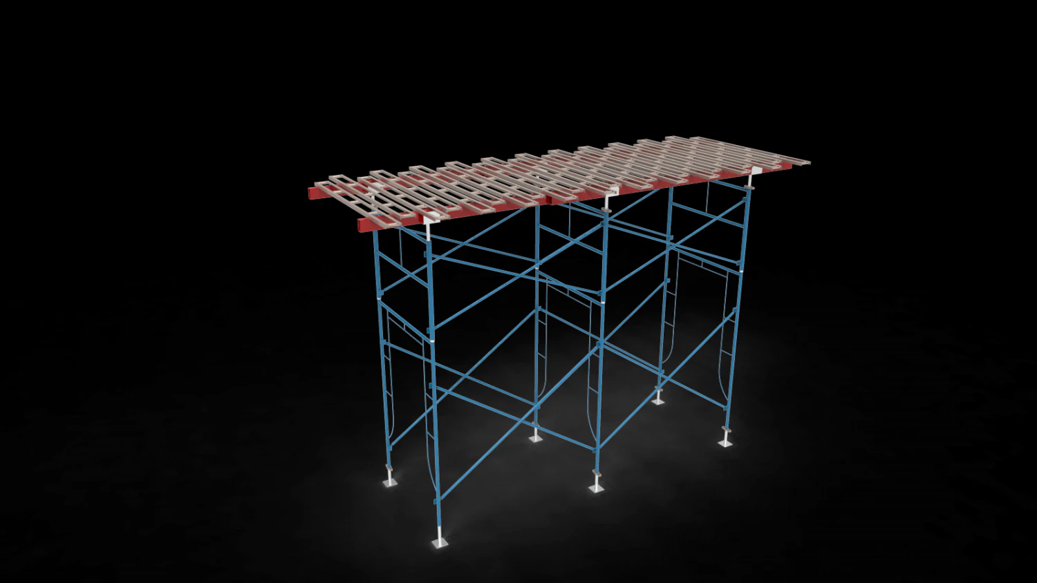 Scaffolding 3D Model .c4d .max .obj .3ds .fbx .stl .blend 