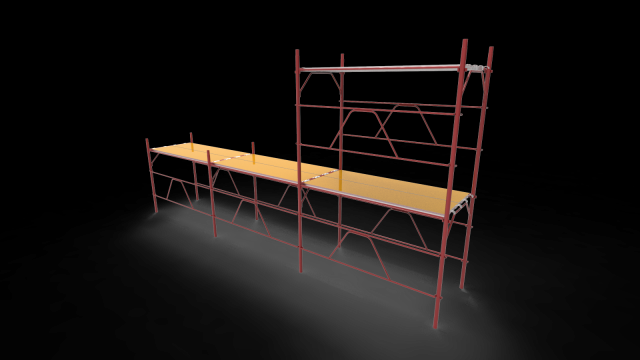 Scaffolding 3D Model .c4d .max .obj .3ds .fbx .stl .blend 