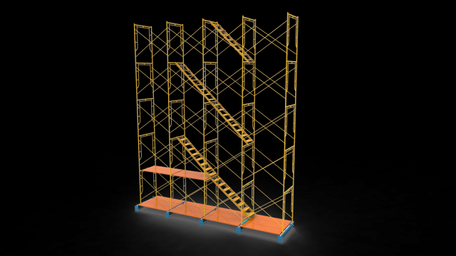 Scaffolding 3Dモデル .c4d .max .obj .3ds .fbx .stl .blend 