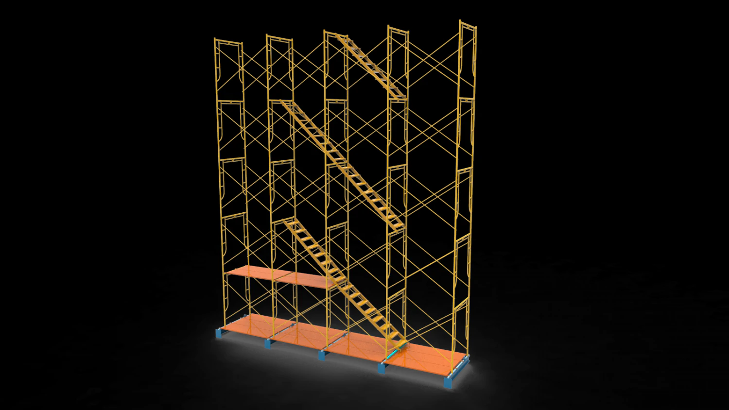&Eacute;chafaudage Modèle 3D .c4d .max .obj .3ds .fbx .stl .blend 