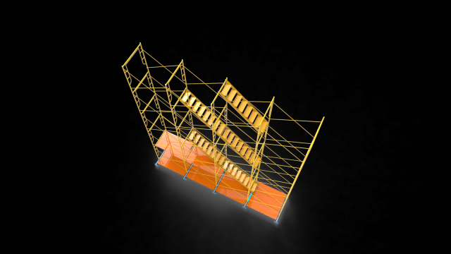 Scaffolding 3Dモデル .c4d .max .obj .3ds .fbx .stl .blend 