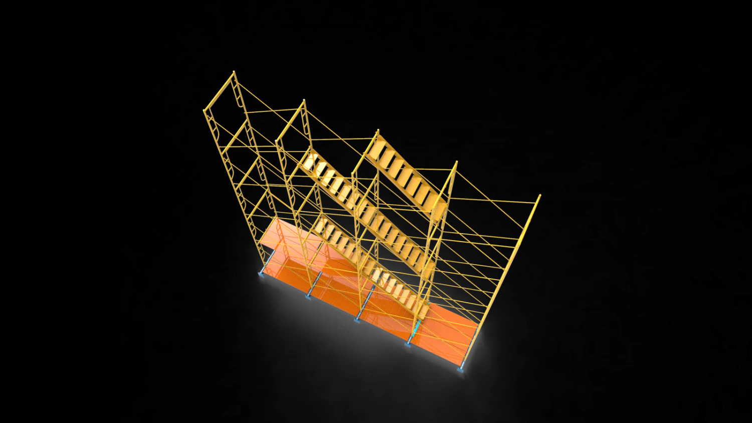 Scaffolding 3D Model .c4d .max .obj .3ds .fbx .stl .blend 