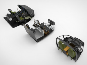 Type Cockpit helicopter 3D Model