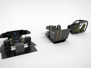 Type Cockpit helicopter 3D Model
