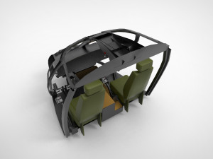 Type Cockpit helicopter 3Dモデル