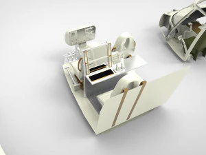 Elicottero da cabina di pilotaggio 3 tipo Modello 3D