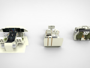 Cockpit helicopter 3 type Modello 3D
