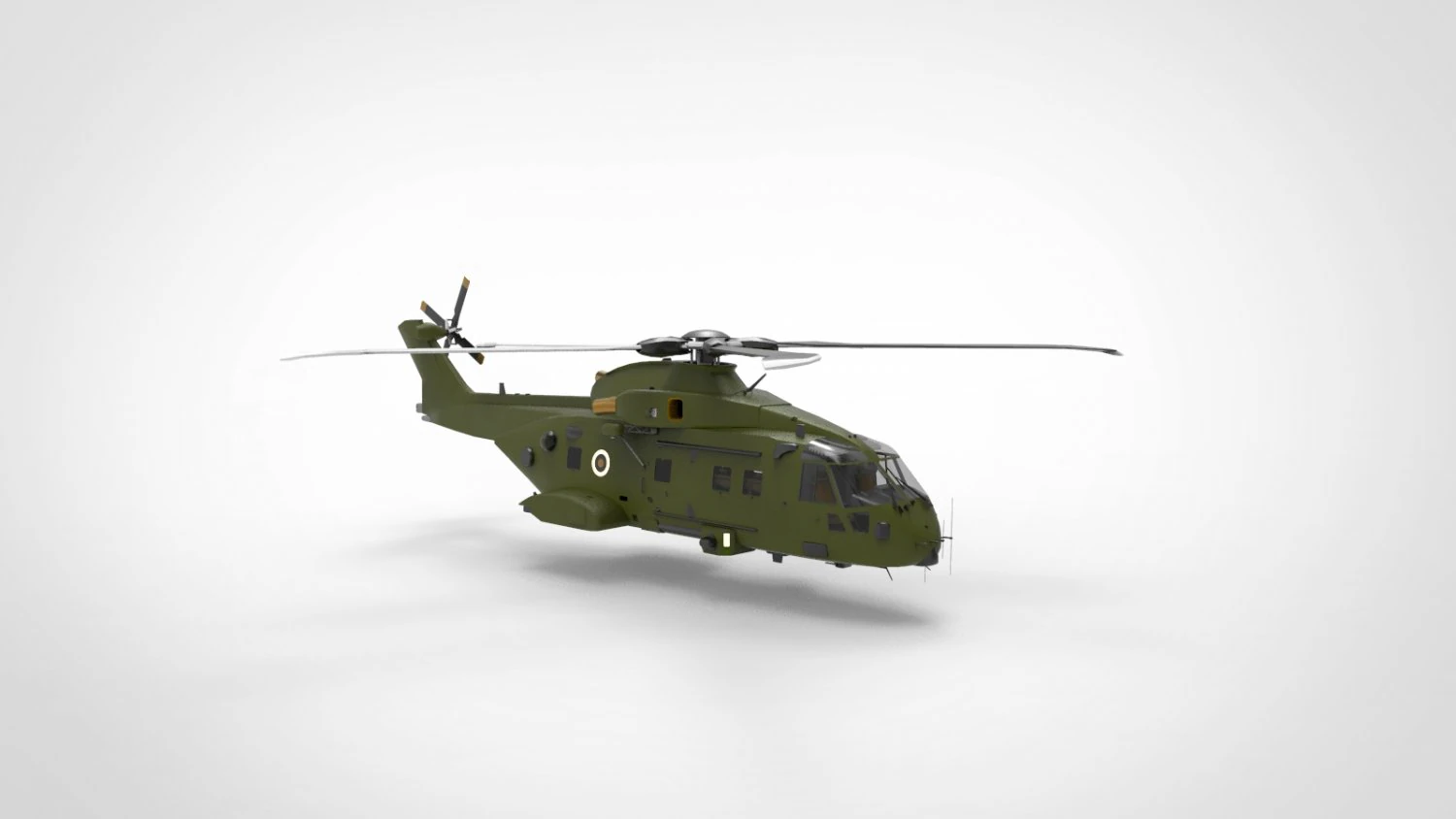 AW101 EH101 Merlin 3D Model .c4d .max .obj .3ds .fbx .stl .blend 