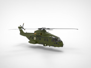 AW101 EH101 Merlin 3D Model