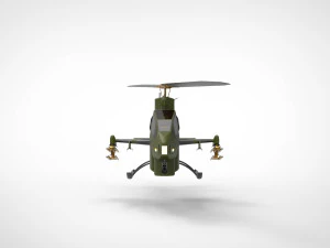 AH-1 Cobra Helicopter 3D Model