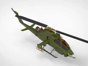 AH-1 Cobra Helicopter 3D Model