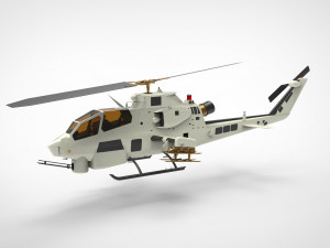 AH-1 Cobra Helicopter 3D Model
