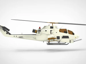 AH-1 Cobra Helicopter 3D Model