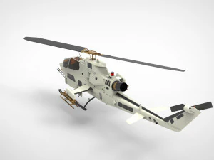 AH-1 Cobra Helicopter 3D Model