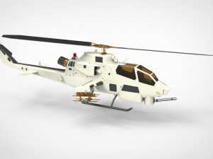 AH-1 Cobra Helicopter 3D 모델