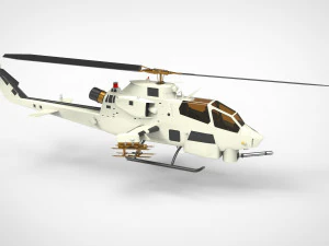 AH-1 Cobra Helicopter 3D Model