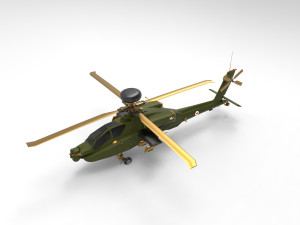 AH-64 Apache 3D Model