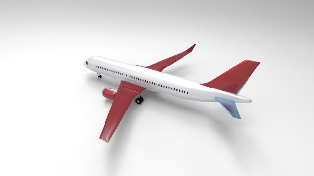 Airbus A320neo 3D Model .c4d .max .obj .3ds .fbx .stl .blend 
