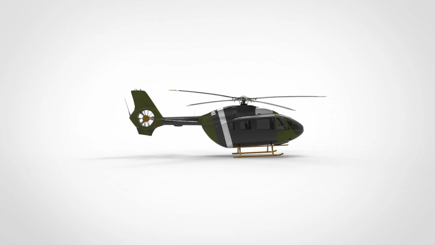 Airbus Helicopters H145 3D Model .c4d .max .obj .3ds .fbx .stl .blend