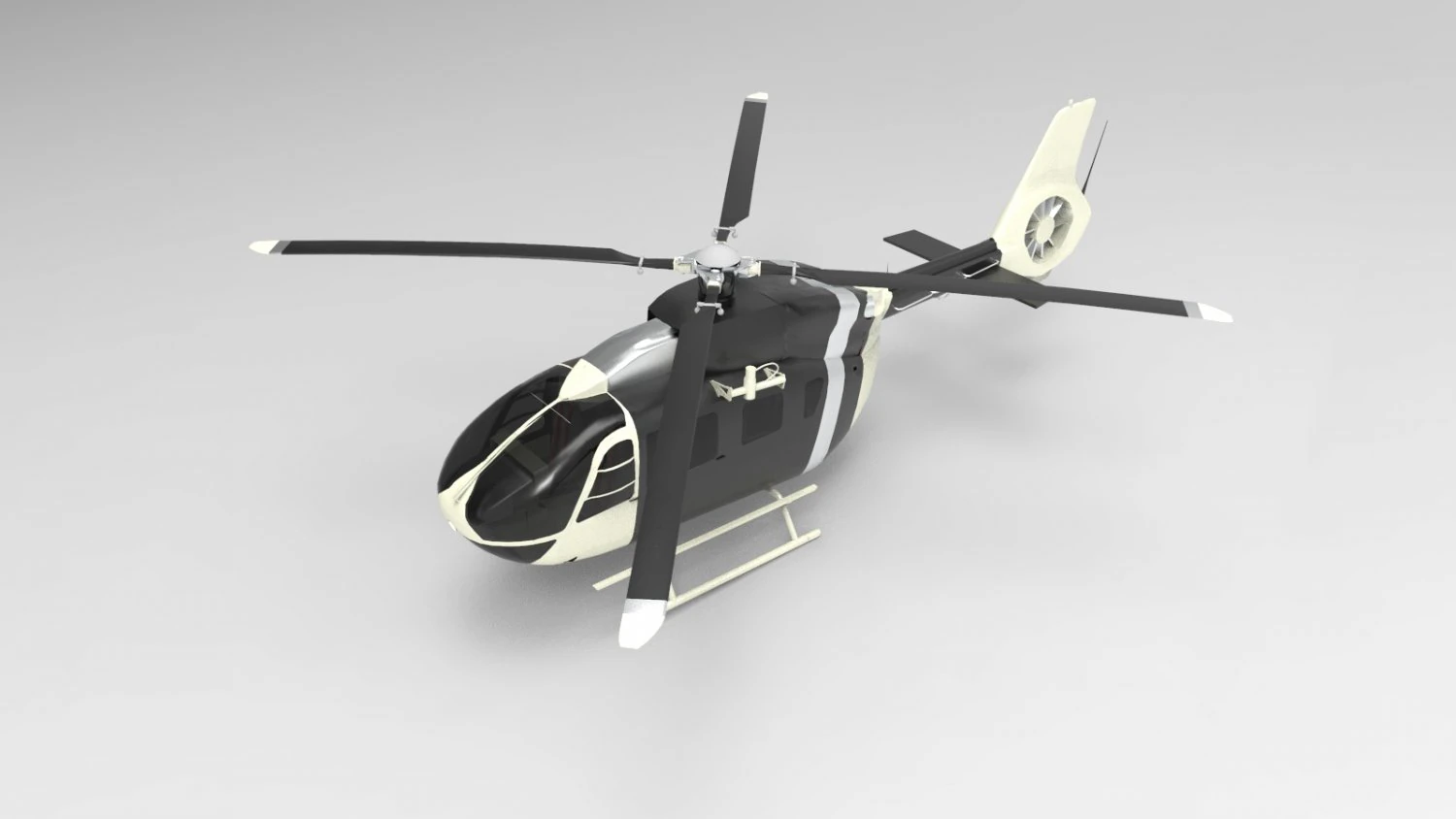 Airbus Helicopters H145 3D Model .c4d .max .obj .3ds .fbx .stl .blend