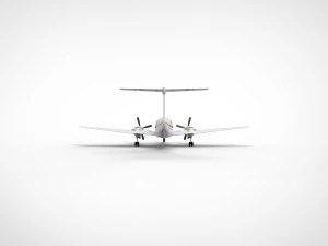 Beechcraft King Air airplane 3D Model