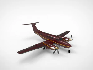 ビーチクラフト キング エアの飛行機 3Dモデル
